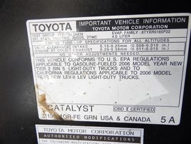 2006 Toyota Tacoma Black Crew 4.0L AT 2WD #Z22712